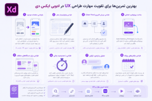 بهترین تمرینها برای تقویت مهارت طراحی UX در ادوبی ایکس دی
